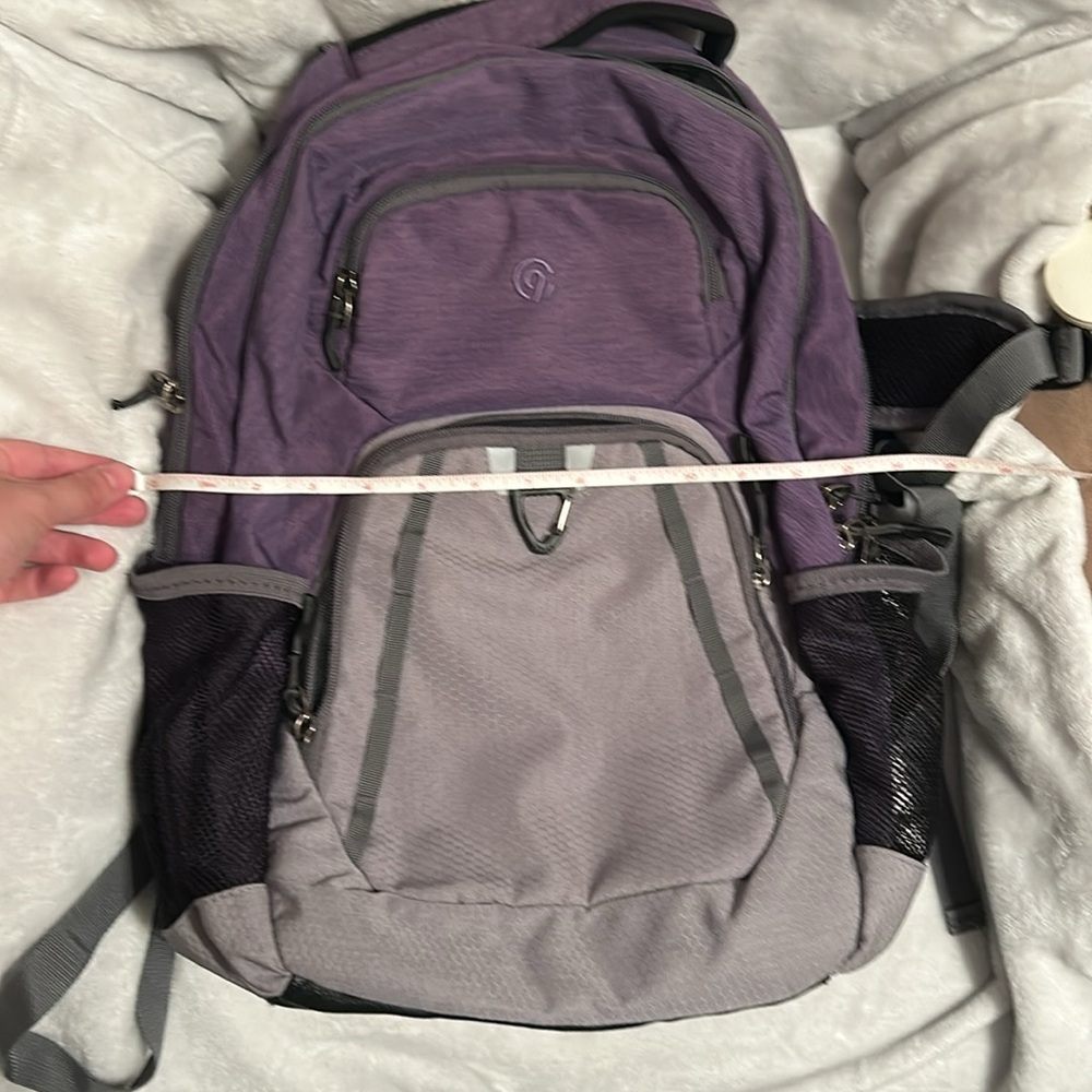 Purple, gray and Black backpack. In very good condition. - Picture 10 of 10